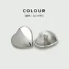 Botones Metálicos Brillantes en Forma de Corazón, Botones en Forma de Corazón para Chaquetas de Punto, Suéteres, Abrigos y Trajes, Accesorios de Botones en Forma de Corazón