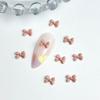 Nuevos Accesorios para Uñas con Mini Pajarita Escarchada Luminosa Cinta de Lazo Linda Tridimensional DIY Accesorios para el Cabello