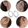 Boyi 2026 Amazon Más Vendidos Pendientes de Línea Circular Pendientes de Cobre Unisex Pinzas para Orejas de Moda para el Viaje