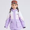 Macacão de Esqui Infantil Snowboard Duplo Meninos e Meninas Espessado Quente À Prova de Vento Impermeável Top de Esqui