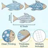 Nuevos Productos Transfronterizos Grupo de Peces de Madera Colgante Decoración de Pared Hogar Dormitorio Arte Colgantes de Pared Artesanías de Madera