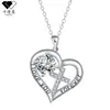 Knn-1086 Collar de Cruz con Forma de Corazón de Lujo de Gama Alta, Joyería Transfronteriza Kamanqi, Collar de Diseño de Nicho