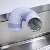 Tubería Flexible Compuesta de PVC y Papel de Aluminio para Conducto de Aire Nuevo al por Mayor para Cocina, Centro Comercial, Restaurante Ducto de Extracción de Humo con Conector Salida de Aire