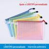 Bolsa de Rede para Escritório A4 Bolsa de Arquivo de Rede A5 Bolsa com Zíper Bolsa de Escritório com Zíper Atacado Estilo Zíper Armazenamento Tipo Zíper Desenho Animado
