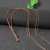 Cordón de cera para colgar colgantes, dorado, cordones para colgantes de jade y jade Hetian, cordones de hilo de jade para collares, cordón cruzado para cuentas celestes, diseño simple