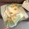 Lenço de seda pequeno quadrado estilo chinês para mulheres, lenço de cabeça para primavera, outono e verão, para combinar com blusas, protetor de pescoço, estilo fino, adequado para mães