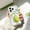 Pera de Nieve Inglesa Adecuada para Apple 16 Pro Anti-Caídas Funda para Teléfono iPhone 17 Estilo Primavera Huawei Oppo Bloqueo de Color Vivo