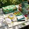 Kit de Herramientas para Teñido y Frotado de Plantas Paquete de Materiales para Abanico y Impresión en Lienzo, Teñido, Frotado y Agente Fijador de Color de Alumbre