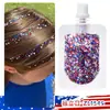 Gel Brillante Transfronterizo en Bolsa para Festivales de Carnaval, Maquillaje de Brillo Facial, Escamas de Brillo Corporal, Parches de Maquillaje