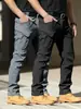 Pantalones de Trabajo Frescos de Verano 2026 para Hombre Corte Delgado Tendencia Pierna Recta Pantalones de Personalidad Pantalones Tácticos Militares en Stock