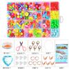 24 Compartimentos Juguetes Educativos de Cuentas para Niños y Niñas Paquete de Materiales para Pulseras y Collares DIY Cuentas Sueltas Accesorios de Cuentas