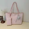 Bolsa de Ombro Grande Capacidade Estilo Coreano Feminina Nova Estrela Primavera Bolsa Tote Simples Bolsa de Ombro/Axila