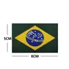 Emblema Patch de Bandeira Nacional de Borracha Pvc 3D Bordado Bandeiras Nacionais do Mundo Gancho de Velcro Adesivo Decorativo para Mochila