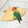 Jaula para Pájaros Trepar y Jugar Accesorios Juguetes Divertidos Suministros Plataforma para Loro Plataforma de Salto de Madera Maciza Tabla de Soporte Peonía Fénix Negro Piel de Tigre