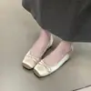 Zapatos Planos de Satén Estilo Ballet Francés para Mujer, Nuevo Modelo Verano 2026, Adecuados para Combinar con Vestidos, Zapatos Mary Jane, Zapatos de Noche, Zapatos Bailarina
