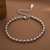 Pulseira de aço titânio all-match de joias transfronteiriças europeias e americanas Pulseira de aço titânio elegante boêmia coreana não desbota joias femininas