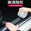 Adesivo de soleira de carro transparente anti-pisada pedal de boas-vindas adesivo anti-colisão fita protetora de porta-malas invisível