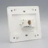 Painel de tomada de rede direta tipo 86 de porta única CAT6 tipo seis, soquete de cabo de rede Gigabit para conexão direta fêmea-fêmea