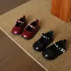 Zapatos de Cuero para Niñas 2026 Nuevo Estilo Primavera y Otoño Zapatos Mary Jane de Suela Suave Estilo Princesa para Niños Mayores y Estudiantes, Zapatos de Baile Negros
