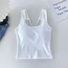 Venta Caliente Verano Hombro Ancho Patchwork Espalda Cruzada Tirantes Finos Almohadillas de Sujetador Incorporadas Adelgazante Espalda Bonita Ropa Interior Versátil para Mujer para Usar Afuera