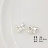 [blanco k plata brillante] aleación arco nuevo nicho DIY colgante joyería para la oreja collar pulsera material con cuentas