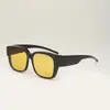 Gafas de Visión Nocturna Cuadradas que Cambian de Color, Gafas de Sol de Alta Definición Anti-UV, Gafas de Visión Nocturna Anti-Deslumbramiento para Conducir, Se Pueden Usar con Gafas para Miopía