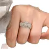 Anillo Estilo Europeo Francés y Americano Moda Lujo Ligero Flor de Rosa Tridimensional Anillo para Mujeres Nicho Ajustable Anillo Abierto