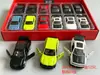 Brinquedo de Carro de Liga de Zinco para Crianças, Carro Esportivo Realista de Liga de Zinco, Carro de Corrida, Carro de Polícia, Modelo de Carro de Brinquedo Puxa-e-Solta para Meninos com Portas que Abrem