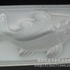 Fundo dourado Tampa transparente Embalagem descartável Médio Peixe PP Jelly Mold Koi Chocolate Mold Pastelaria
