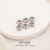 Cuentas ajustables cuentas de silicona para posicionamiento collar de perlas diy pulsera de oro cuentas espaciadoras de oro de 18k accesorios venta al por menor