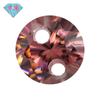 Huagang gema doble agujero redondo circón piedra desnuda perforación color sintético circonio cúbico desnudo Diamante color Rouge
