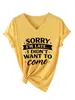 Perdón por llegar tarde, no incluí la camiseta informal de manga corta con cuello en V para mujer del sitio independiente Amazon Wish