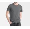 Camiseta masculina de verão de algodão puro de manga curta Cor sólida Na moda para todos os casais Slim-fit Estudante Adolescente Base Camisa Esportiva