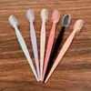 Fabricantes de lâminas de barbear macro femininas, ferramentas de beleza, faca de barbear de sobrancelha dobrável anti-riscos, raspador de sobrancelhas, atacado