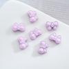 9X12Mm Moños de Aleación Pintada Perforados Puntos de Polca Moño Accesorios para Joyería DIY de Collar Pulsera para Teléfono Móvil