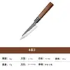 Comercio Transfronterizo Cuchillo de Cocina Estilo Japonés 50Cr15Mov Hoja Martillada Cuchillo para Filetear Pescado Mango Octagonal Juego de Cuchillos