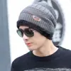 Gorro de lana de punto de invierno para hombre, forro polar grueso, estilo coreano, moderno, cálido, resistente al frío, para ciclismo, de algodón, para otoño e invierno.