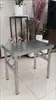 Mesa Dobrável de Aço Inoxidável, Mesa Longa, Portátil para Uso Comercial Externo, Mesa para Barraca de Churrasco em Feira Noturna, Feita Sob Medida com Furos de Abertura Altos