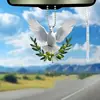 Juego de 4 Adornos Colgantes Decorativos Acrílicos Planos 2D Nuevos Transfronterizos para Coche Decoración de Interiores de Coche Simple y Elegante