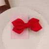 Grampo de Cabelo Doce e Fofo com Laço Coreano para Mulheres, Presilha para Mechas Laterais, Cabelos Quebrados, Grampo com Coração Feminino, Novo Acessório de Cabelo