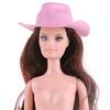 Estilo Velho Oeste Americano 30cm Boneca Bibi Chapéu de Cowboy Acessórios DIY para Meninas Decoração Brinquedo Acessórios de Plástico