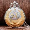Patrón de Insignia Vintage de Martillo y Hoz Globo en Relieve Tono Plateado Pentagrama Reloj de Bolsillo de Cuarzo en Stock para Envío Inmediato
