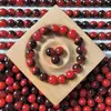 Nuevas Semillas Sueltas de Raíz de Bodhi de Mora Roja Hechas a Mano DIY Wen Jugar Cuentas de Buda Colgante de Joyería Accesorios de Pulsera Suministro en Vivo