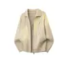 Tendencia Popular Otoño Retro Americano Prendas de Punto para Hombre Estilo Casual Simple Versátil Cierre Cardigan Manga Larga Ropa de Abrigo
