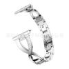 Para Samsung galaxy watch 46mm banda de acero con diamantes en forma de X banda de reloj de acero inoxidable con pedrería