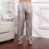 Pijama Europeu de Seda para Homens, Tamanho Europeu, Calça Longa Simples para Primavera e Verão, Roupa de Dormir, Roupa de Casa, Casual Europeu e Americano