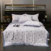 Nuevo Estilo Colcha de Verano de Tencel Lavado Juego de Cuatro Piezas, Colcha de Verano de Seda Fresca, Colcha de Aire Acondicionado, Colcha Fina de Regalo de Verano, Dropshipping