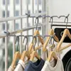 Varal de janela sem furar, Varal de janela de varanda, Haste universal de tubo redondo para pendurar roupas, Varal de secagem de roupas para armazenamento em dormitório e casa