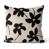 Cojín de Sofá en Estilo Vintage de Lujo Ligero con Diseño Floral, Cojín de Cabecera Retro con Cabeza de Leopardo, Funda de Cojín para Sofá de Sala de Estar, Venta al por Mayor