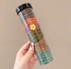 Diadema para el Cabello en Lata para Niñas 2024 Nuevo Cabezal para Cola de Caballo Alta Elástica Banda de Goma Cuerda para el Cabello Alta Elasticidad Duradera Elegante Estuche de Cuero